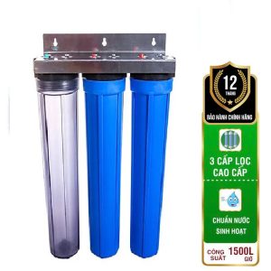 Bộ lọc thô đầu nguồn 3 cột lọc 20inch