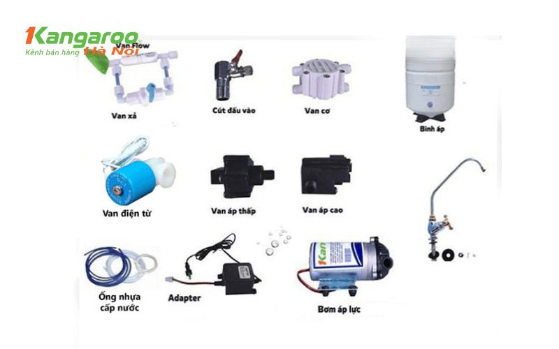 Cấu tạo và các bộ phận của máy lọc nước Kangaroo