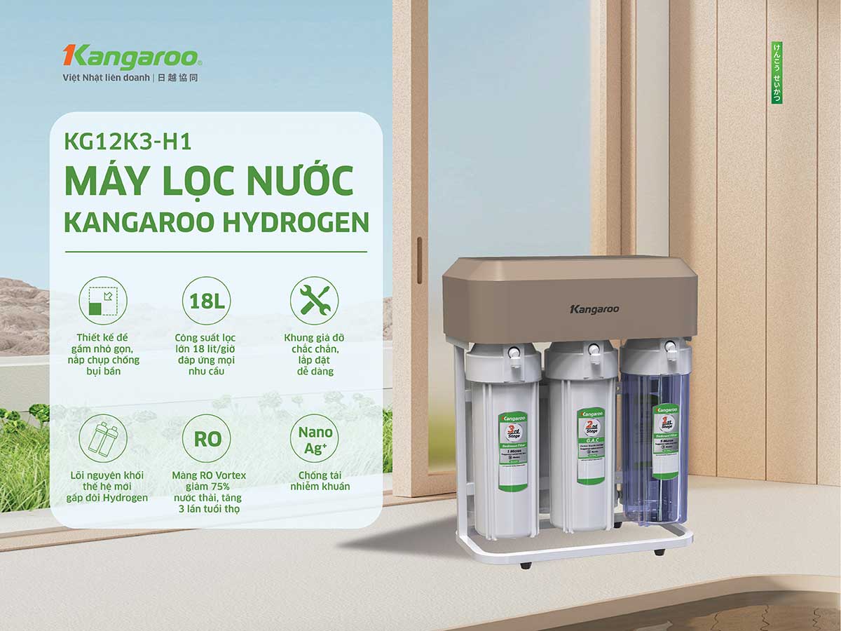 Máy Lọc Nước Hydrogen Kangaroo KG12K3-H1 hình 2