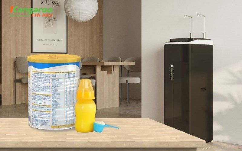 Máy lọc nước kangaroo có pha sữa được không? Những điều cần lưu ý