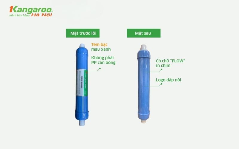 Cách phân biệt lõi lọc Kangaroo chính hãng qua tem