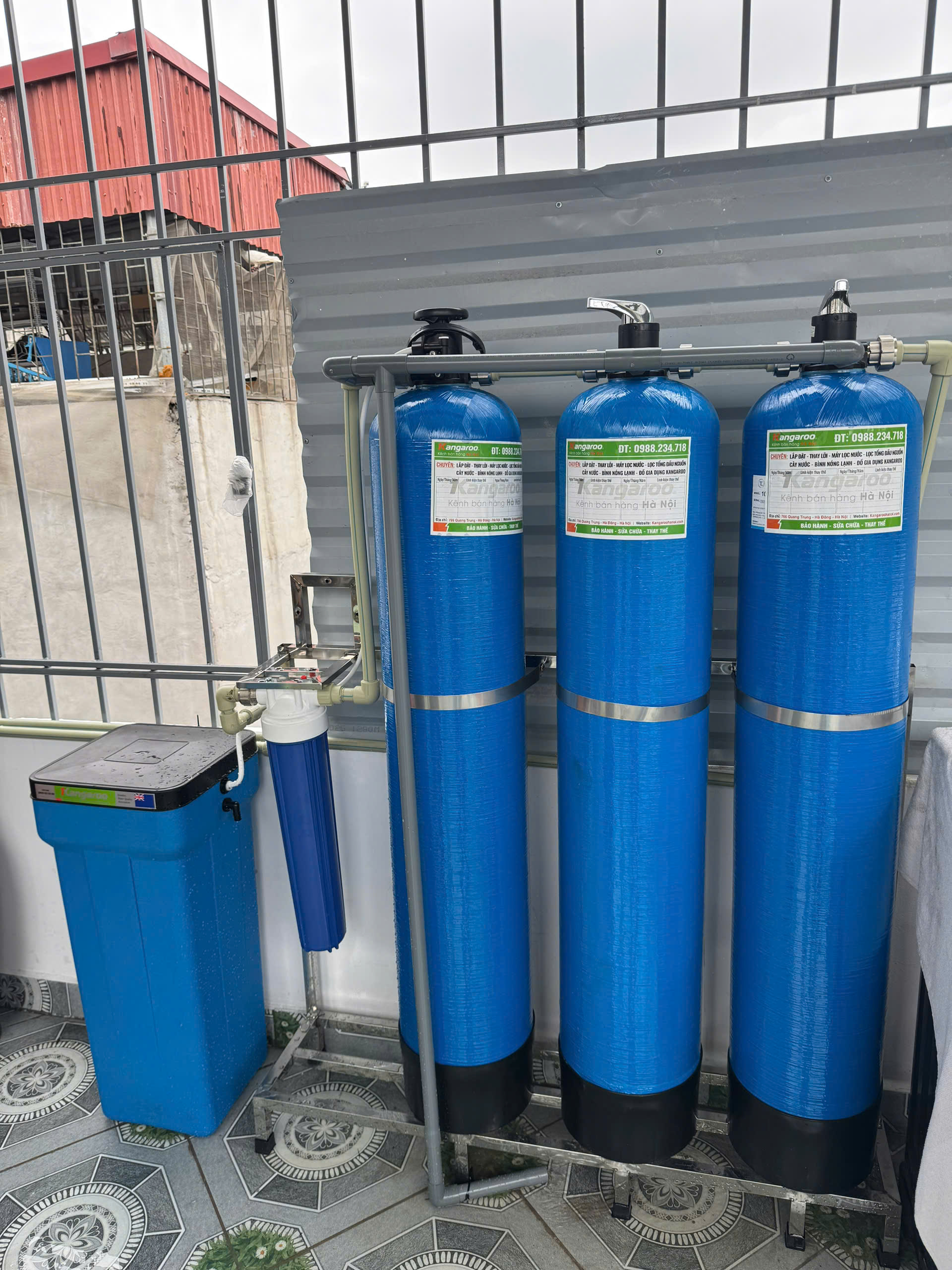 Lọc đầu nguồn 4 cột Composite 1 cốc 20 inch  TP-CP04